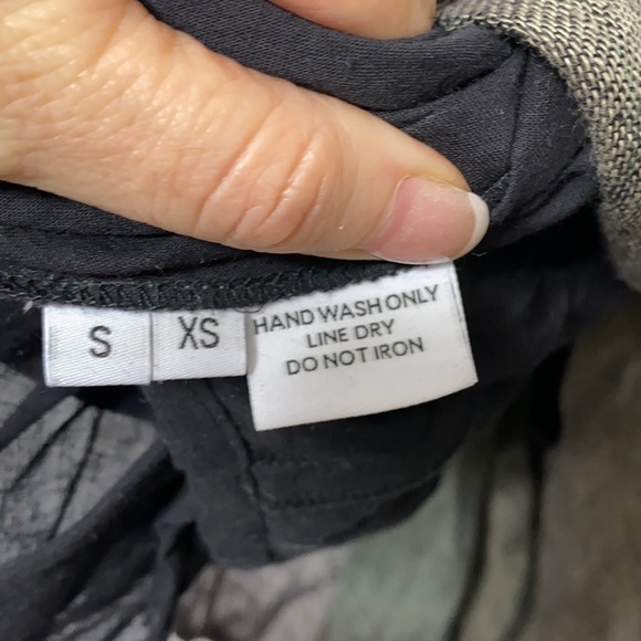 Greigh linen minimalist lagenlook strappy shift midi dress size XS/S - Picture 3 of 3